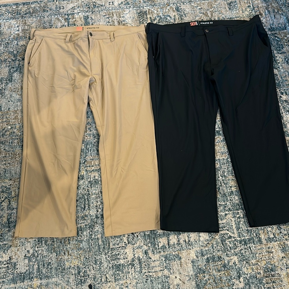 2 pair of Big and Tall Society of One
5-Pocket Commuter Pants Sz 50 x 30